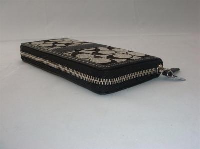 discounted coach wallets - 6k12 black/white